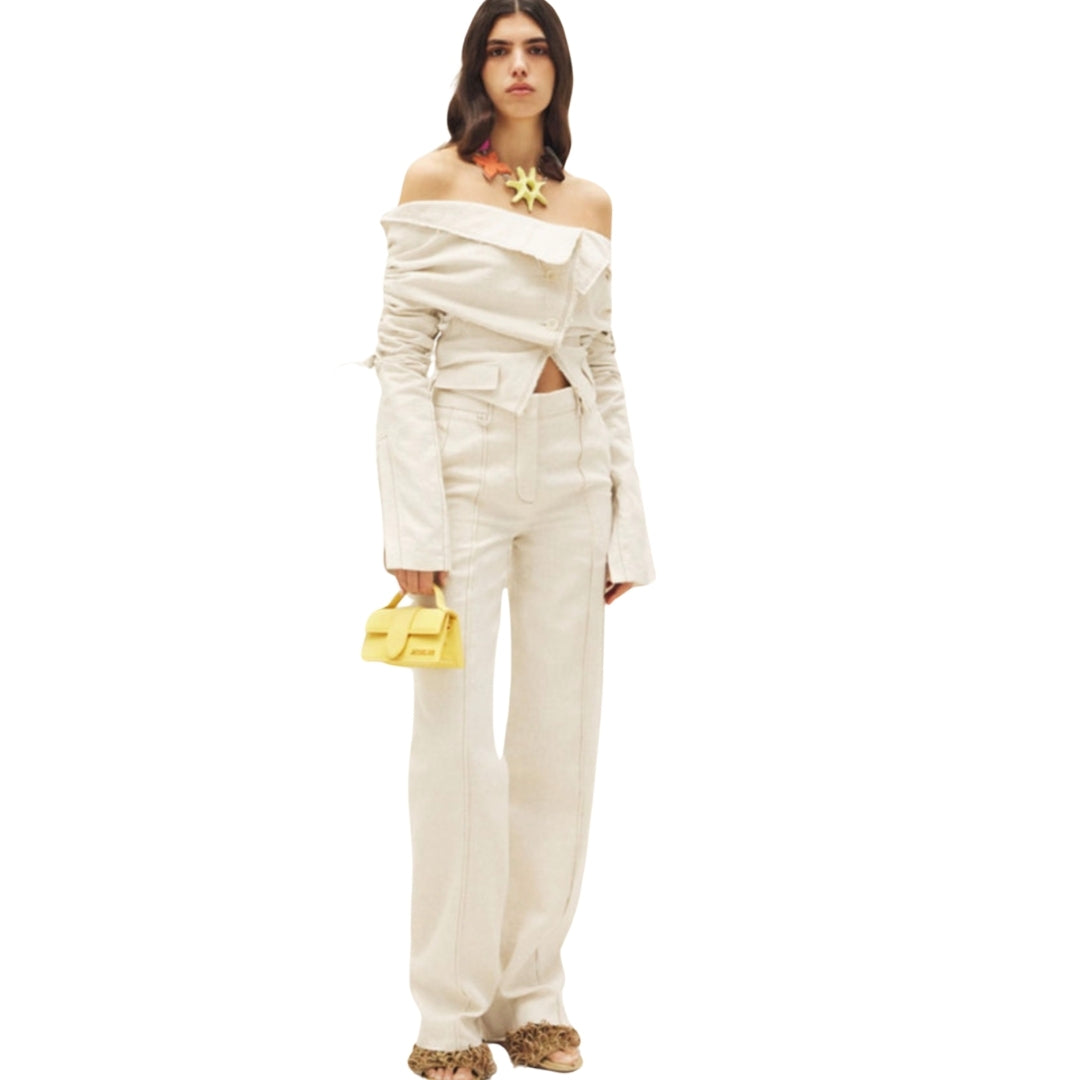 Jacquemus Womens Bambino Bag Yellow