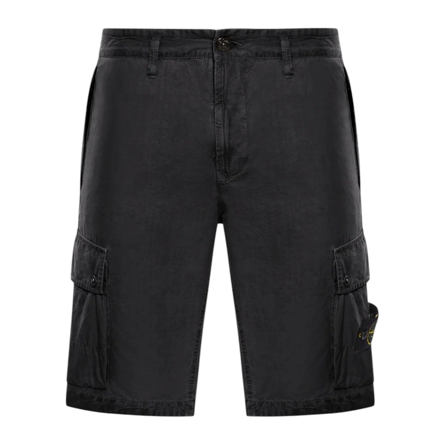 Stone Island Bermuda Cargo Black Slim Shorts