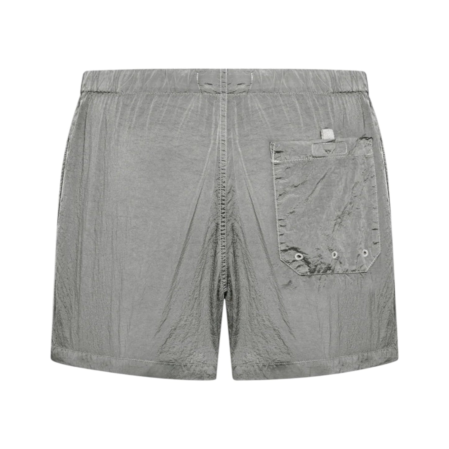Stone Island Crinkled Nylon Pearl Grey Swim Shorts