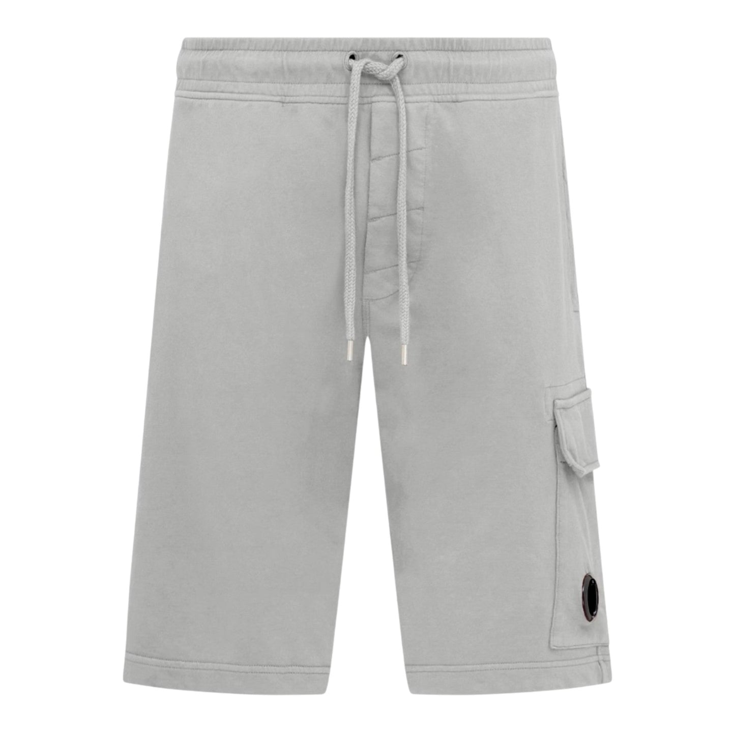 C.P. Company Light Fleece Cotton Lens Melagne Grey Shorts