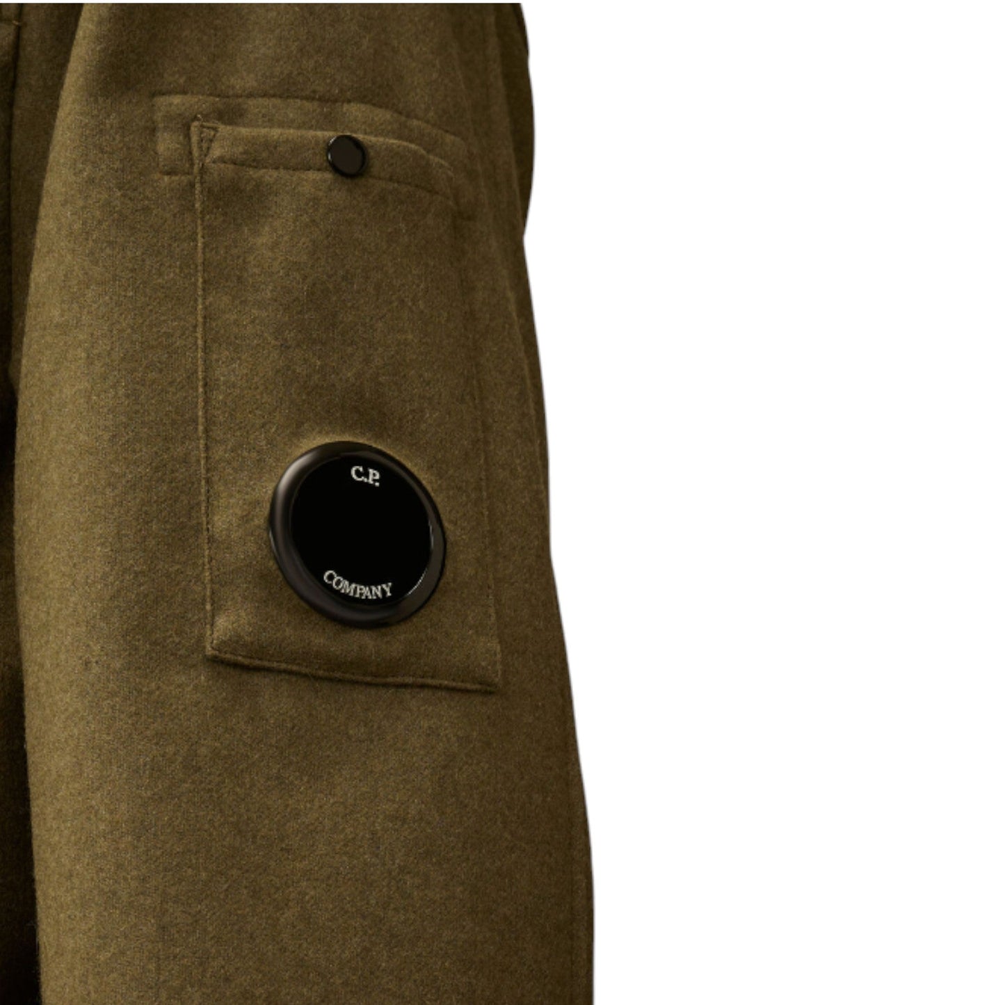 C.P. Company Felt Lens Khaki Overshirt