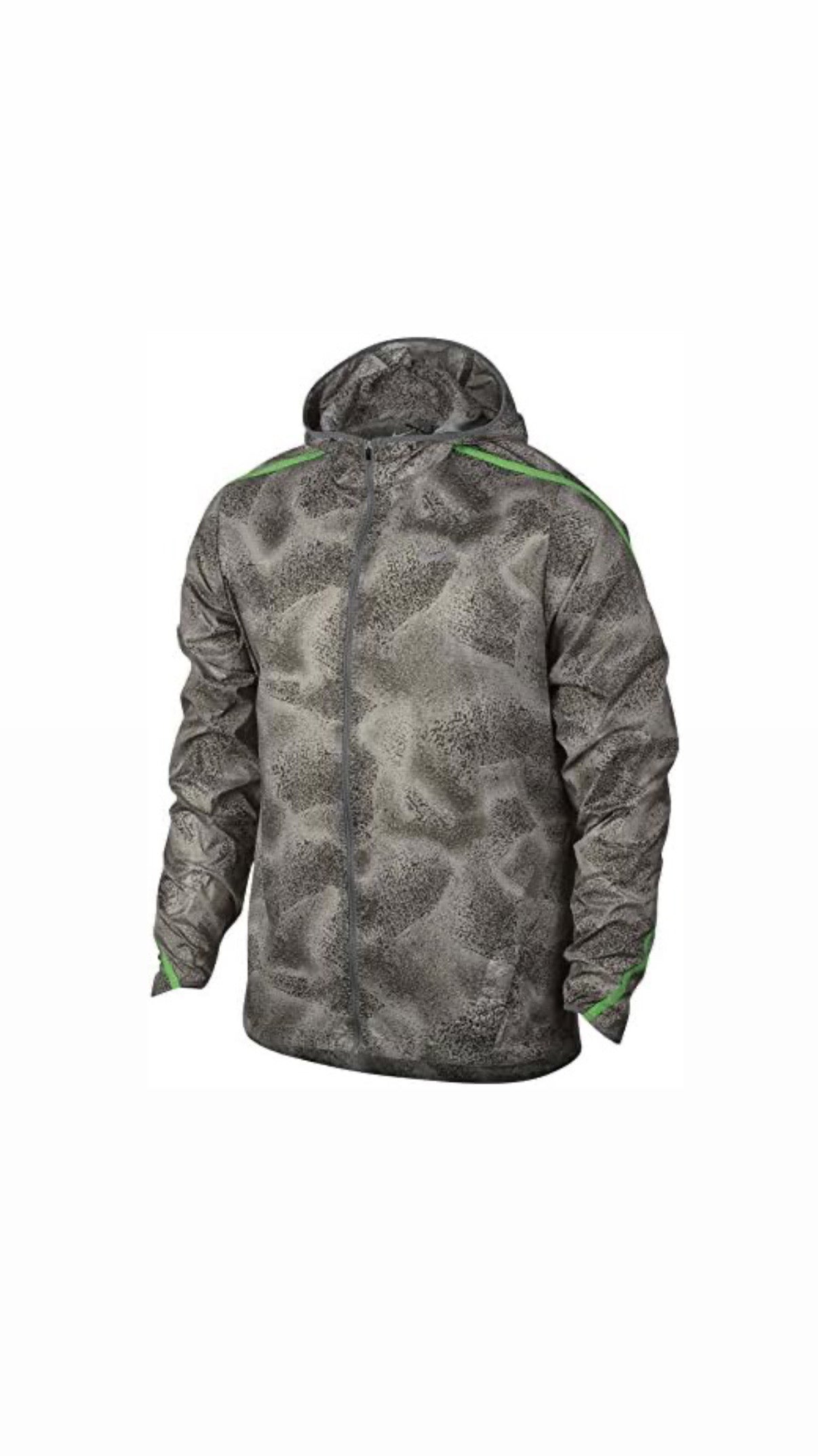 Nike M NK SHLD IMP LT HD PR Jacket Carbon Grey Green