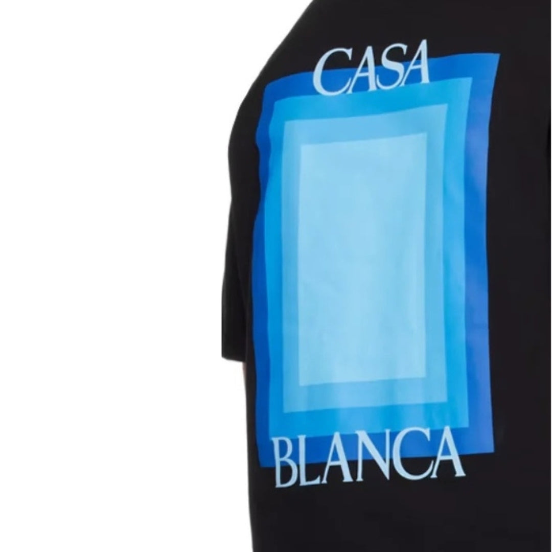 Casablanca Degrade Screen Design Black T-Shirt S