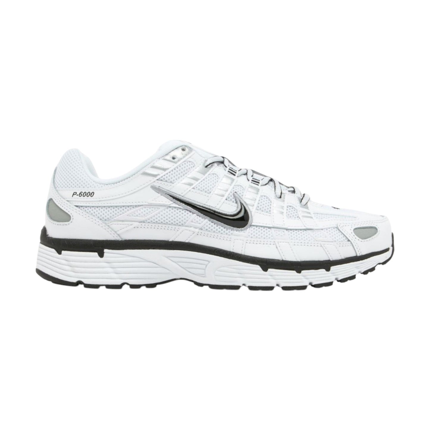 Nike P-6000 White/Metallic Silver/Black