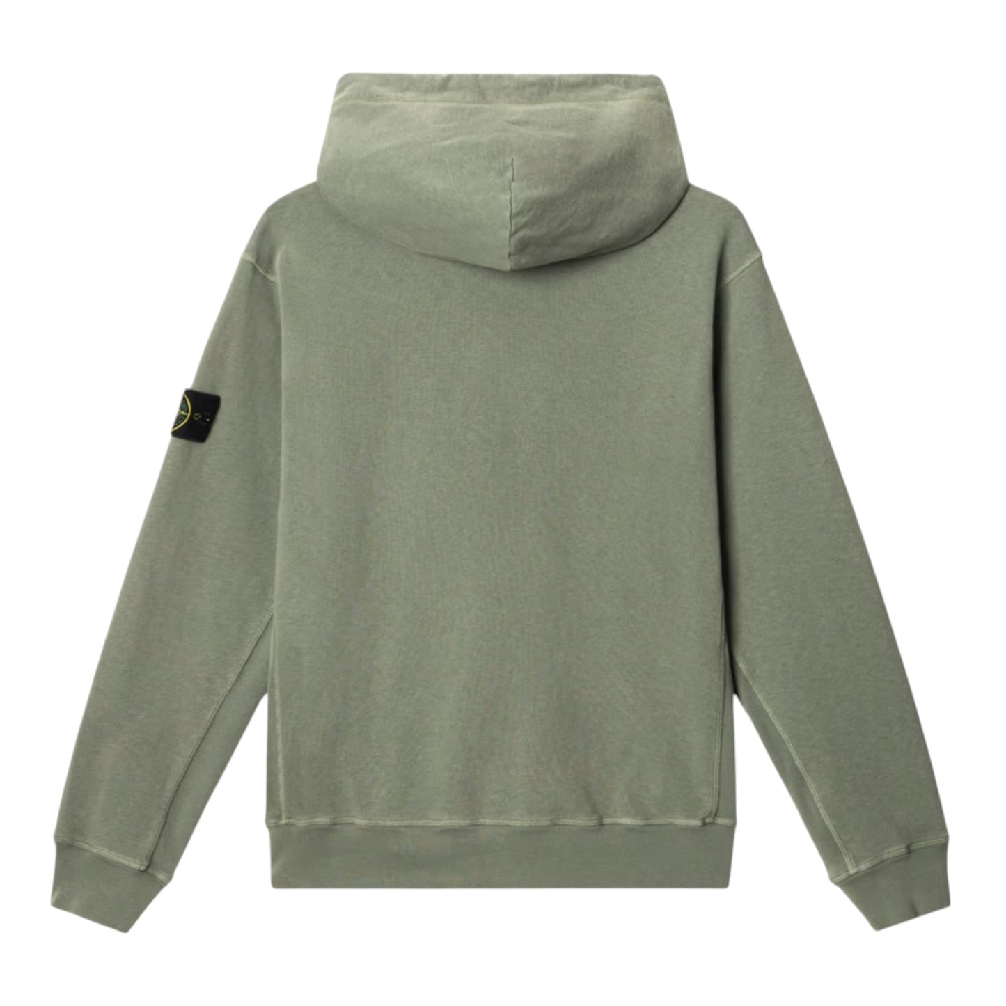 Stone Island Malfile Fleece 'Old' Effect Musk Green Hoodie