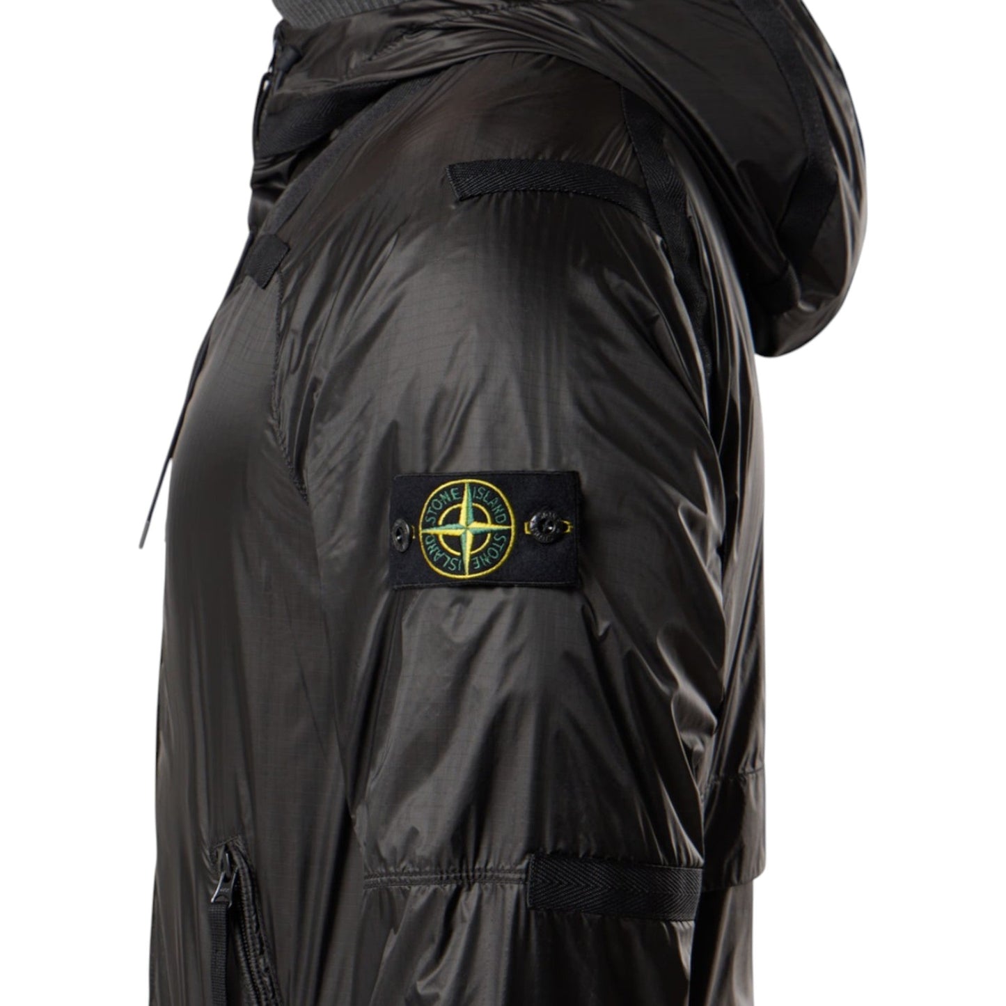 Stone Island Ripstop Light HT Nylon Lead Grey Jacket