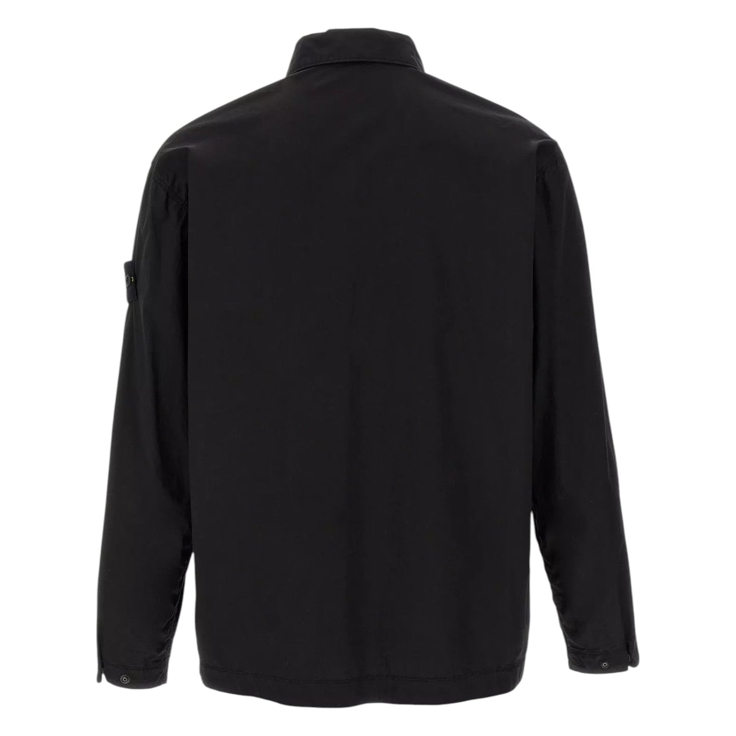 Stone Island Stretch Cotton Paracadute Black Overshirt