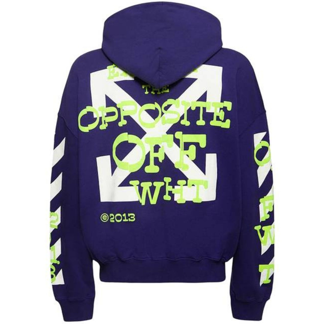 Off-White Mens Hoodie Purple