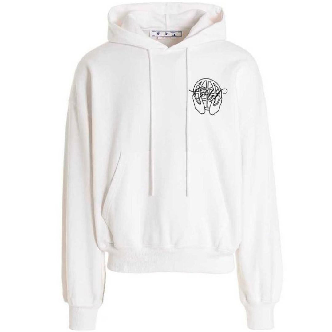 Off-White Mens Hoodie White