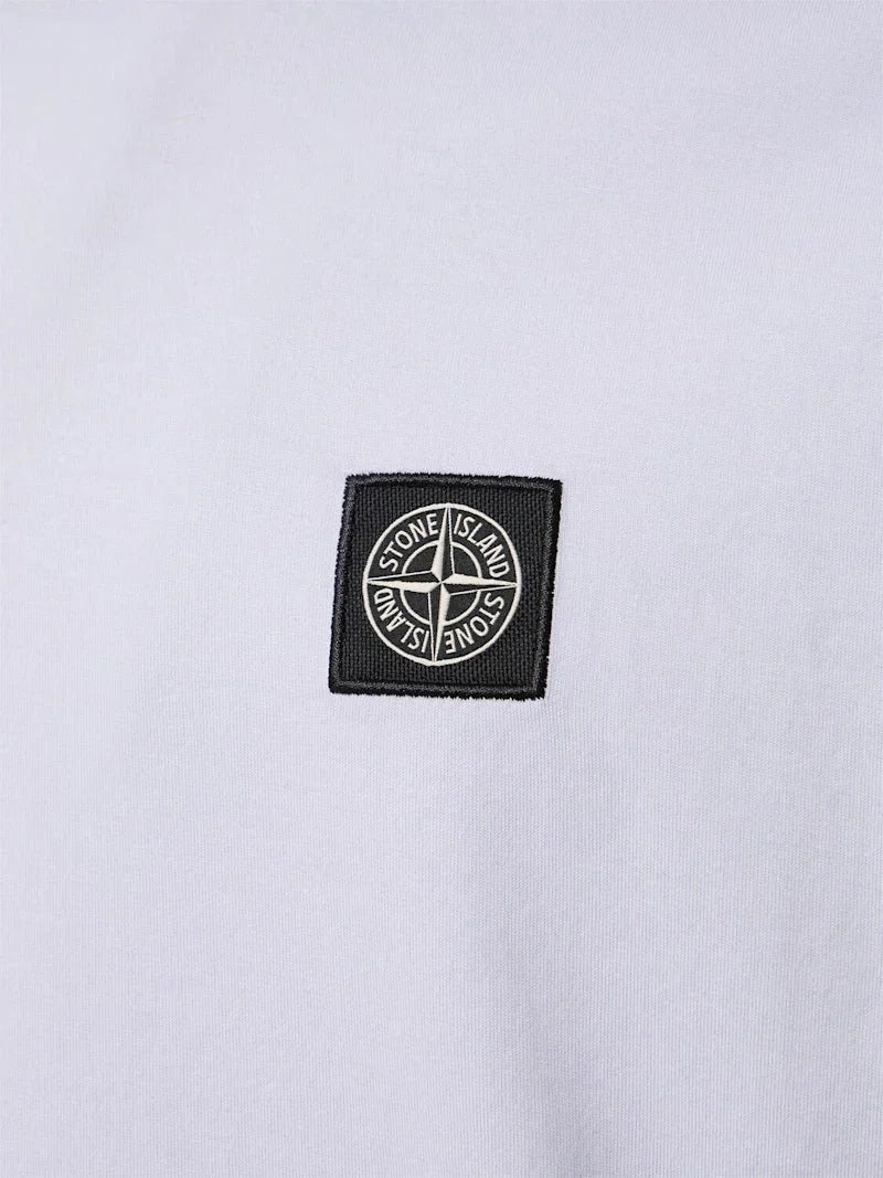 Stone Island, Lilac Compass Patch Crewneck T-Shirt