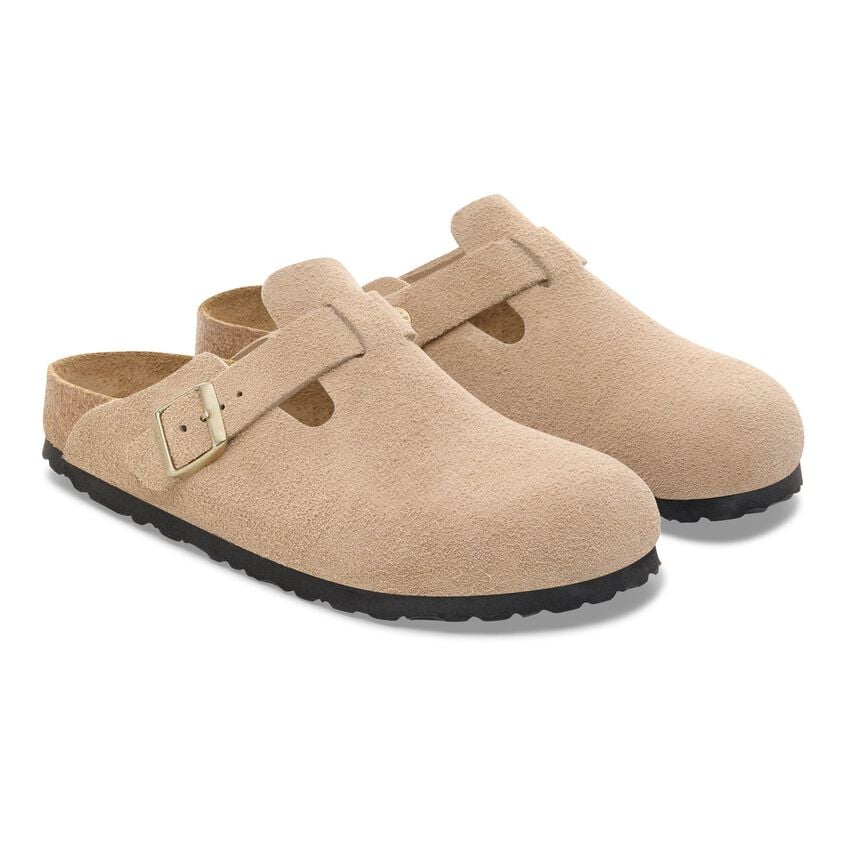 Birkenstock Boston Suede BS Sandcastle Sandals
