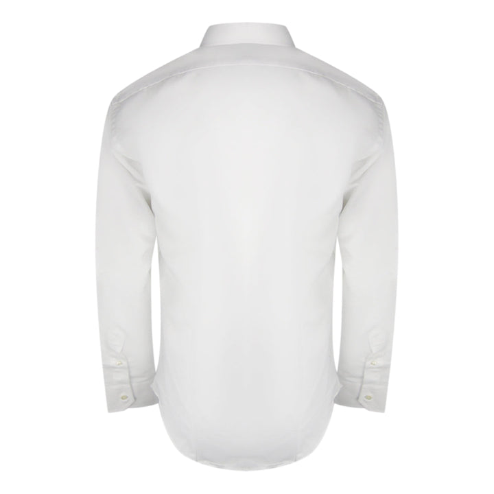 Aquascutum Plain Long Sleeve White Shirt XS