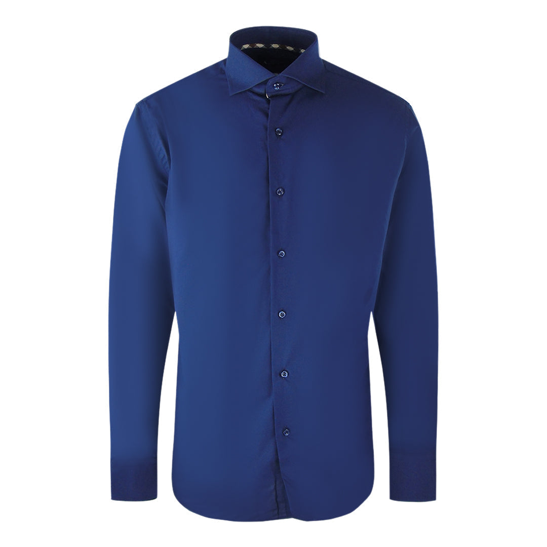 Aquascutum Long Sleeve Royal Blue Shirt - Style Centre Wholesale