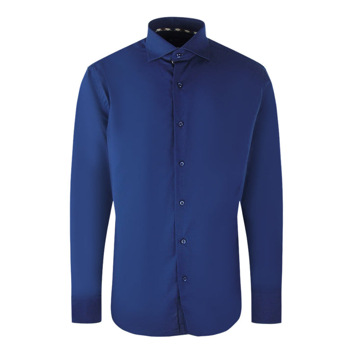 Aquascutum Long Sleeve Royal Blue Shirt - Style Centre Wholesale