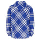 BURBERRY 8077178 Burberry Check-Pattern Hooded Zip-Up Jacket KNIGHT IP CHECK (Blue) JACKET MALE XL