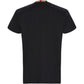 Burberry Pattern Collar Black Oversized T-Shirt S