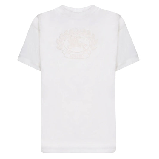 Burberry EKD Embroidered Logo Chalk T-Shirt S