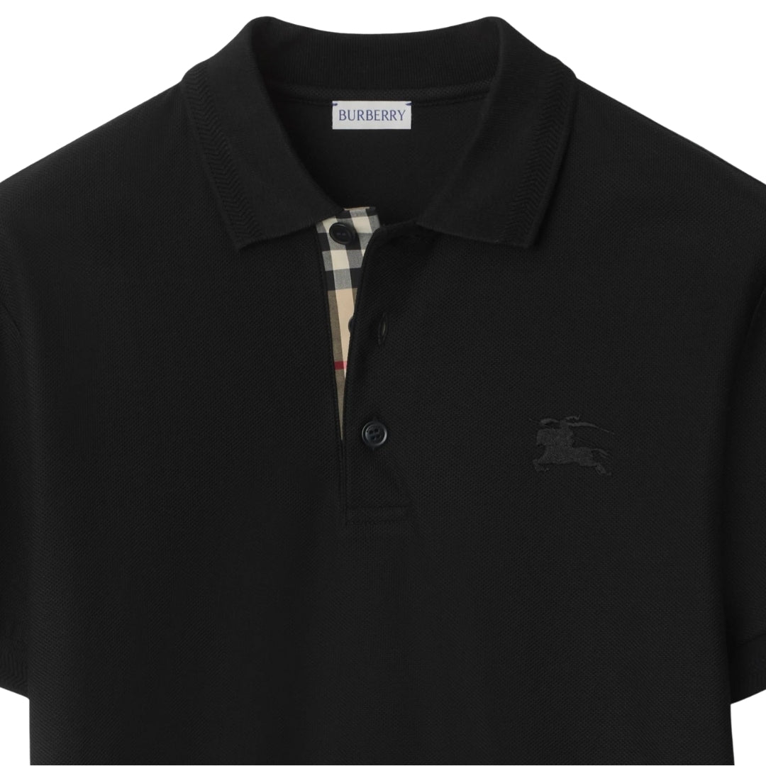 Burberry Eddie EKD Black Polo Shirt S