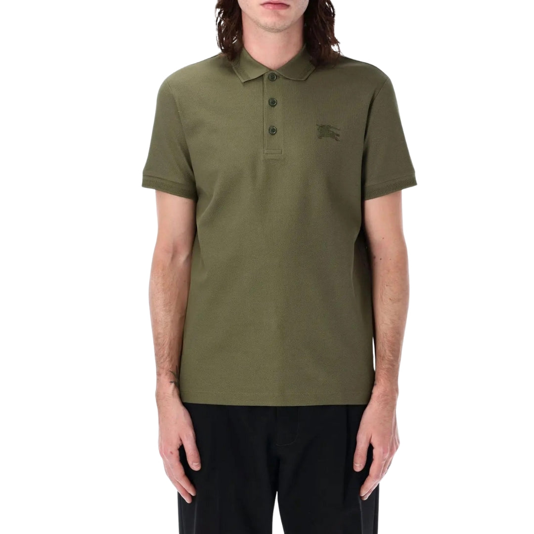 Burberry Eddie EKD Olive Green Polo Shirt S