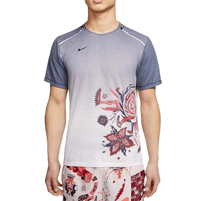 Nike Wild Run Dragon T-Shirt Grey Red