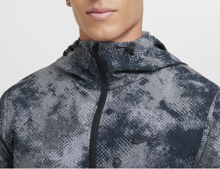 Nike Unlimited Camo Windrunner Jacket Black Grey