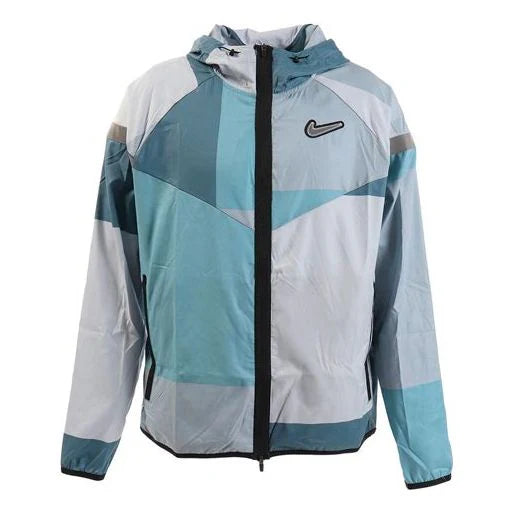 Nike Windrunner Wild Run Patchwork Jacket Thunderstorm Blue