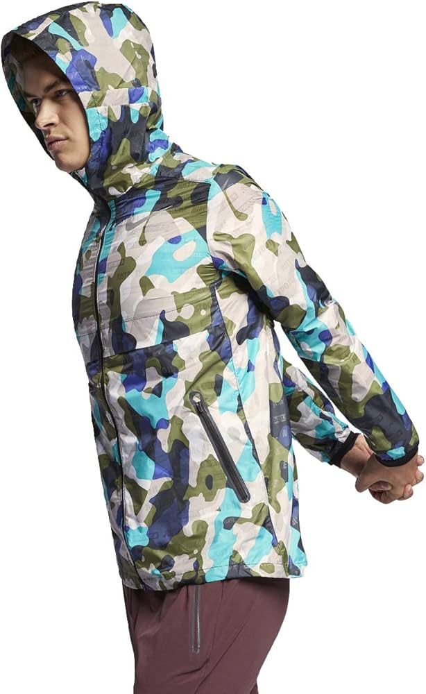 Nike Shield Ghost Camo Jacket Green Blue (NWOT)