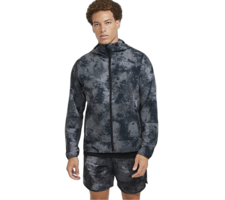 Nike Unlimited Camo Windrunner Jacket Black Grey