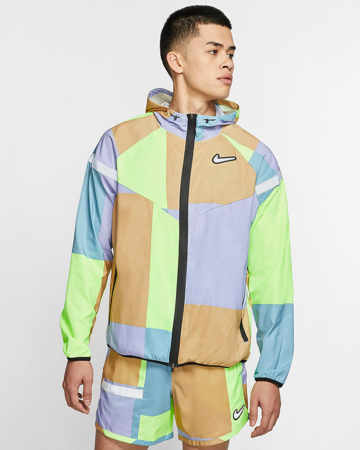 Nike Windrunner Wild Run Patchwork Jacket Light Thistle Multicolour