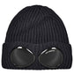 C.P. Company Merino Wool Goggle Black Beanie