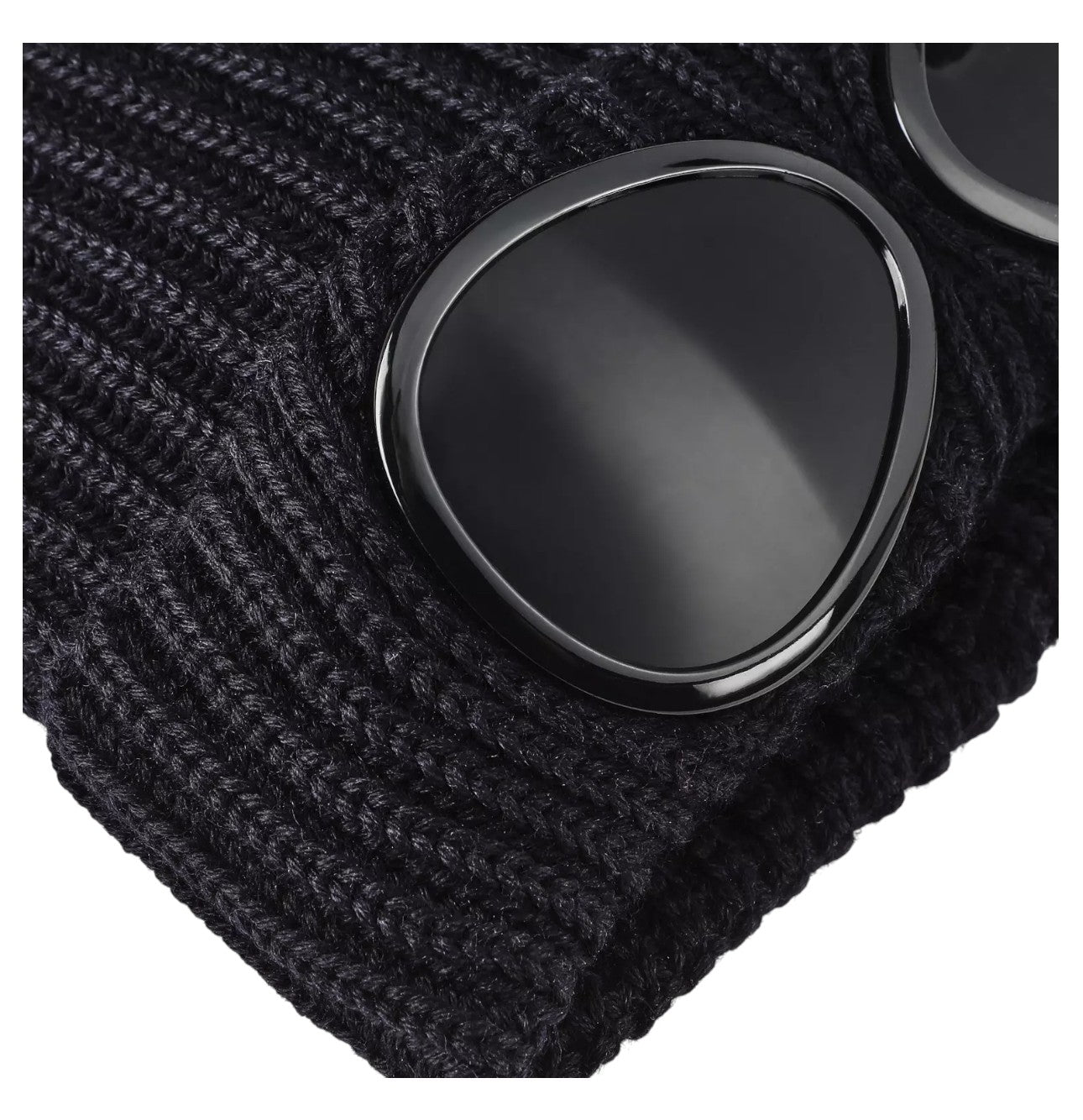 C.P. Company Merino Wool Goggle Black Beanie