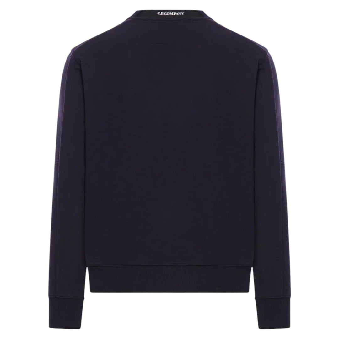 C.P. Company Diagonal Raised Fleece Lens Navy Sweatshirt