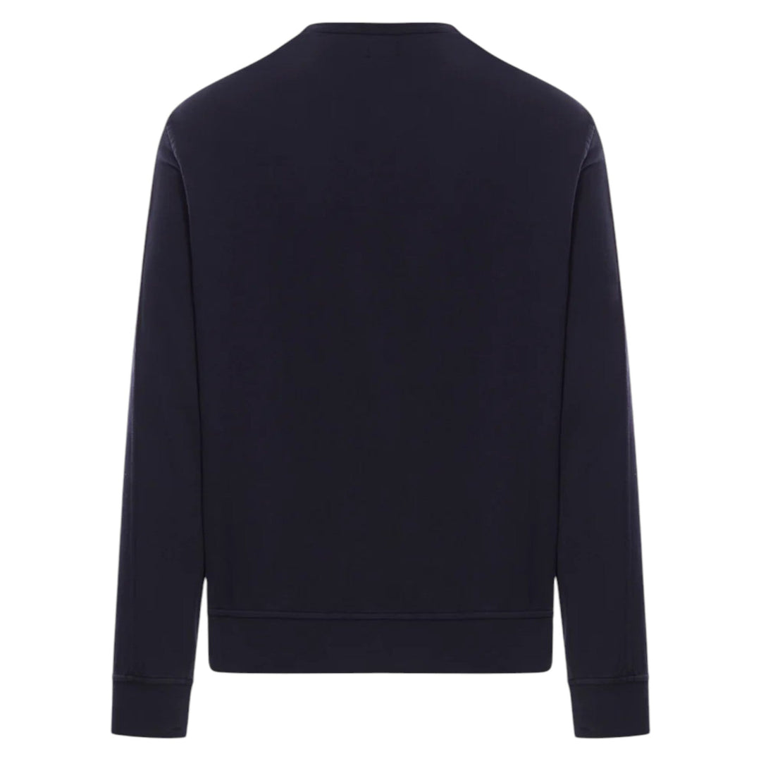 C.P. Company Diagonal Raised Light Fleece Navy Sweatshirt