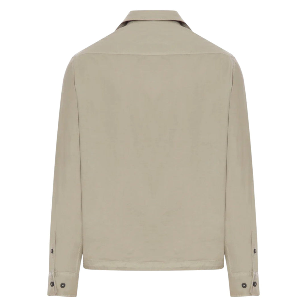 C.P. Company Gabardine Zip-Up Vintage Khaki Overshirt