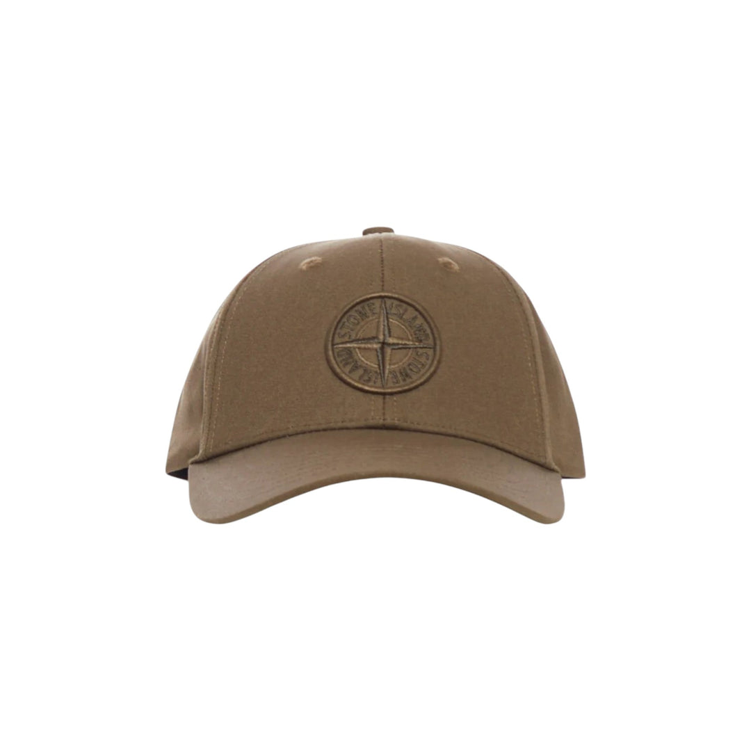 Stone Island, Compass Logo Military Green Baseball Cap