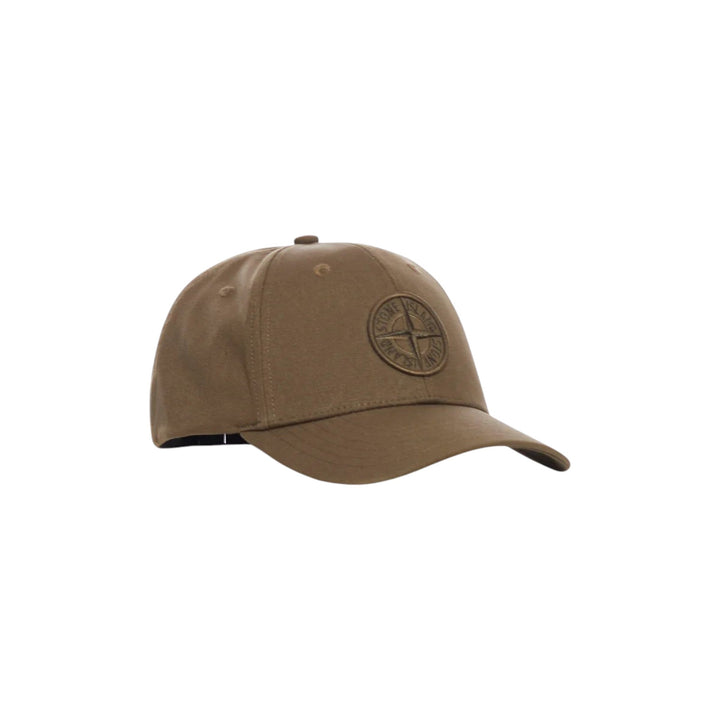Stone Island, Compass Logo Military Green Baseball Cap
