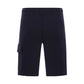 C.P. Company Cotton Lens Navy Shorts