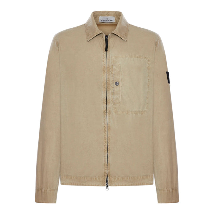 Stone Island Organic Cotton Canvas Dessert Overshirt