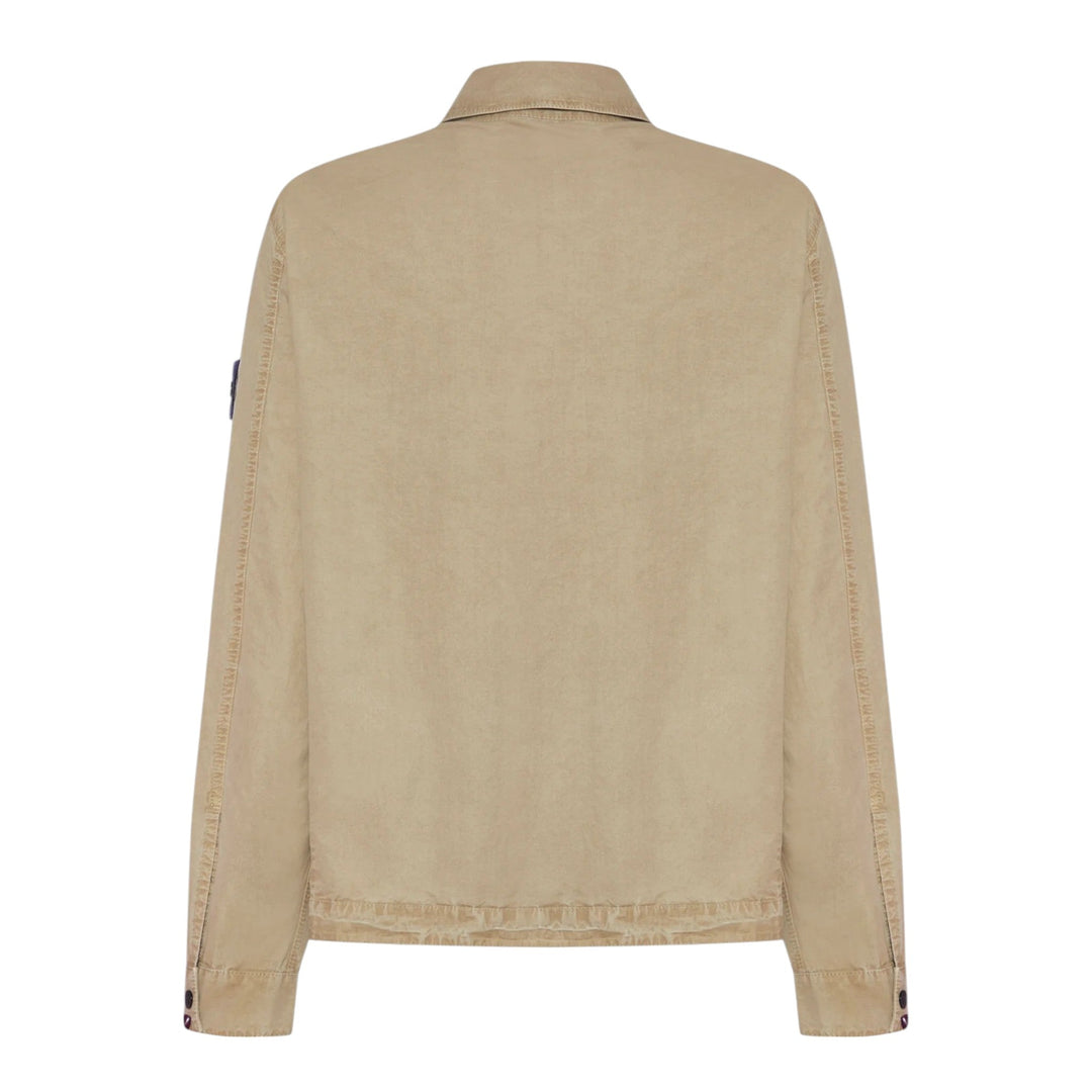 Stone Island Organic Cotton Canvas Dessert Overshirt