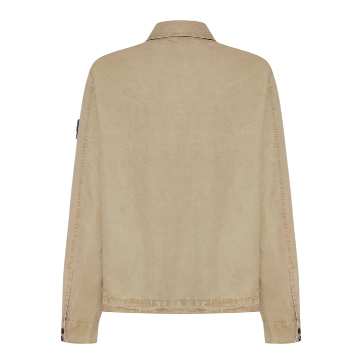 Stone Island Organic Cotton Canvas Dessert Overshirt