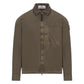 Stone Island Organic Cotton Canvas Military Green Overshirt