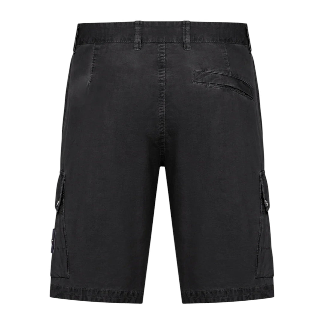 Stone Island Bermuda Cargo Black Shorts