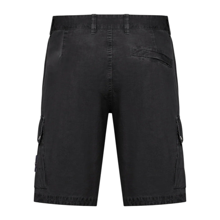 Stone Island Bermuda Cargo Black Shorts