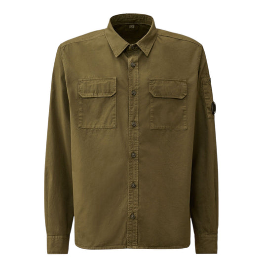 C.P. Company Organic Gabardine Lens Overshirt