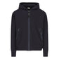 C.P. Company Diagonal Raised Fleece Zip-Up Navy Hoodie