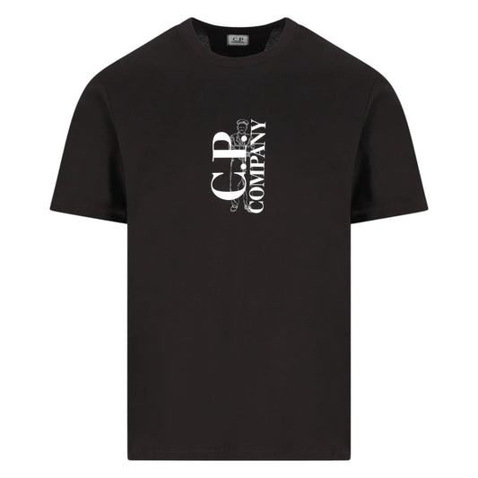 C.P. Company Sailor 30/1 Cotton Black T-shirt