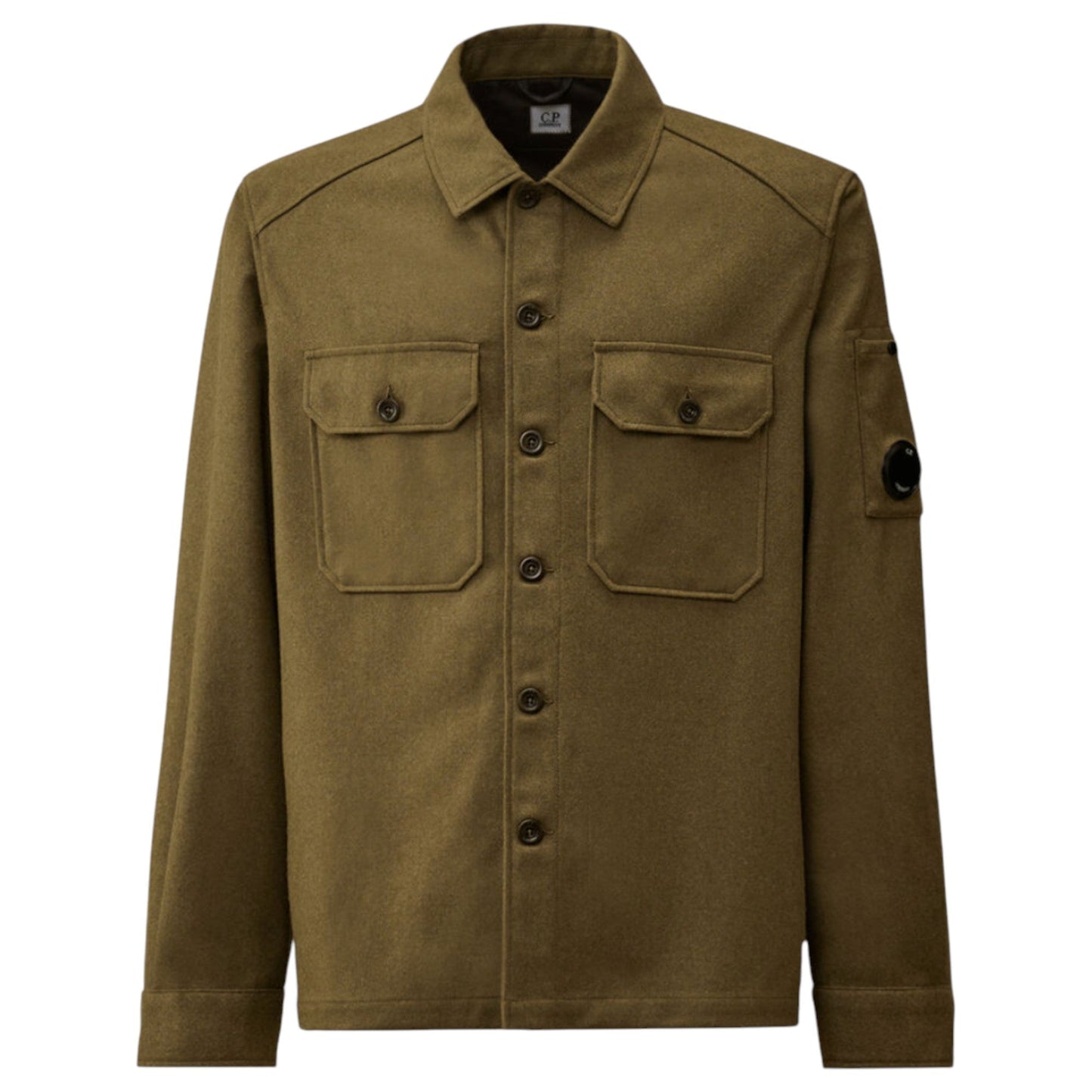 C.P. Company Felt Lens Khaki Overshirt