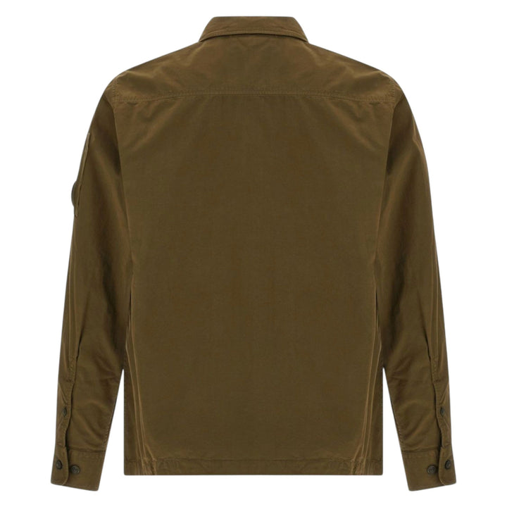 C.P. Company Khaki Green Zip-Up Overshirt