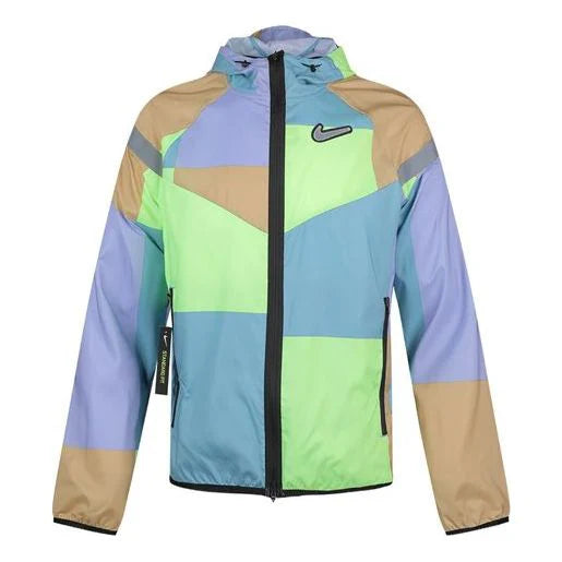 Nike Windrunner Wild Run Patchwork Jacket Light Thistle Multicolour