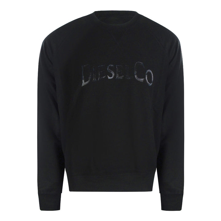Diesel S Raglan Waf 900 Black Sweaters Mens